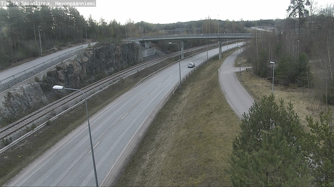 Weather Camera Image Road 14 Savonlinna, Hevonpäänniem, Savonlinna, Etelä-Savo