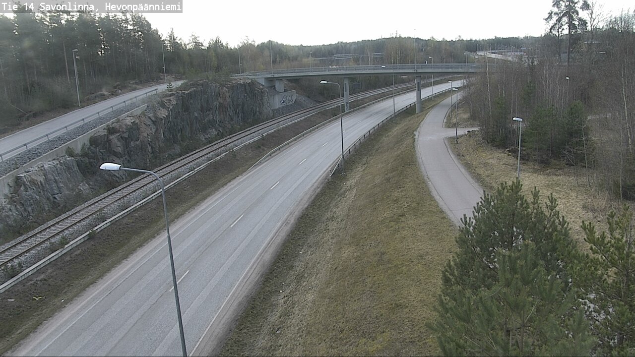 Weather Camera Image Road 14 Savonlinna, Hevonpäänniem, Savonlinna, Etelä-Savo