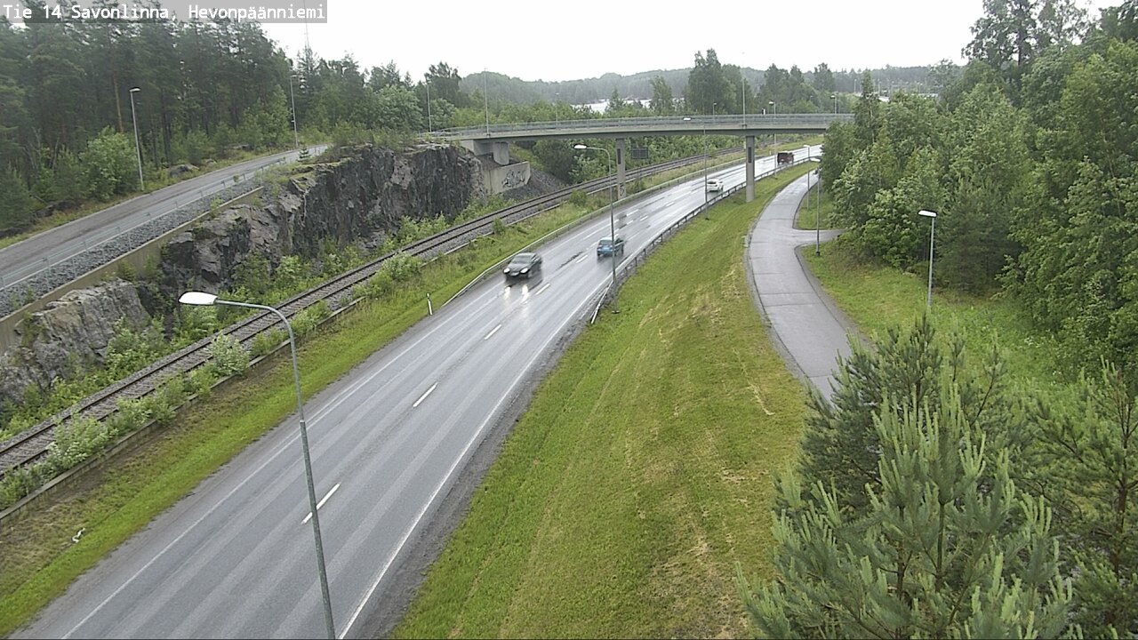 Weather Camera Image Road 14 Savonlinna, Hevonpäänniem, Savonlinna, Etelä-Savo