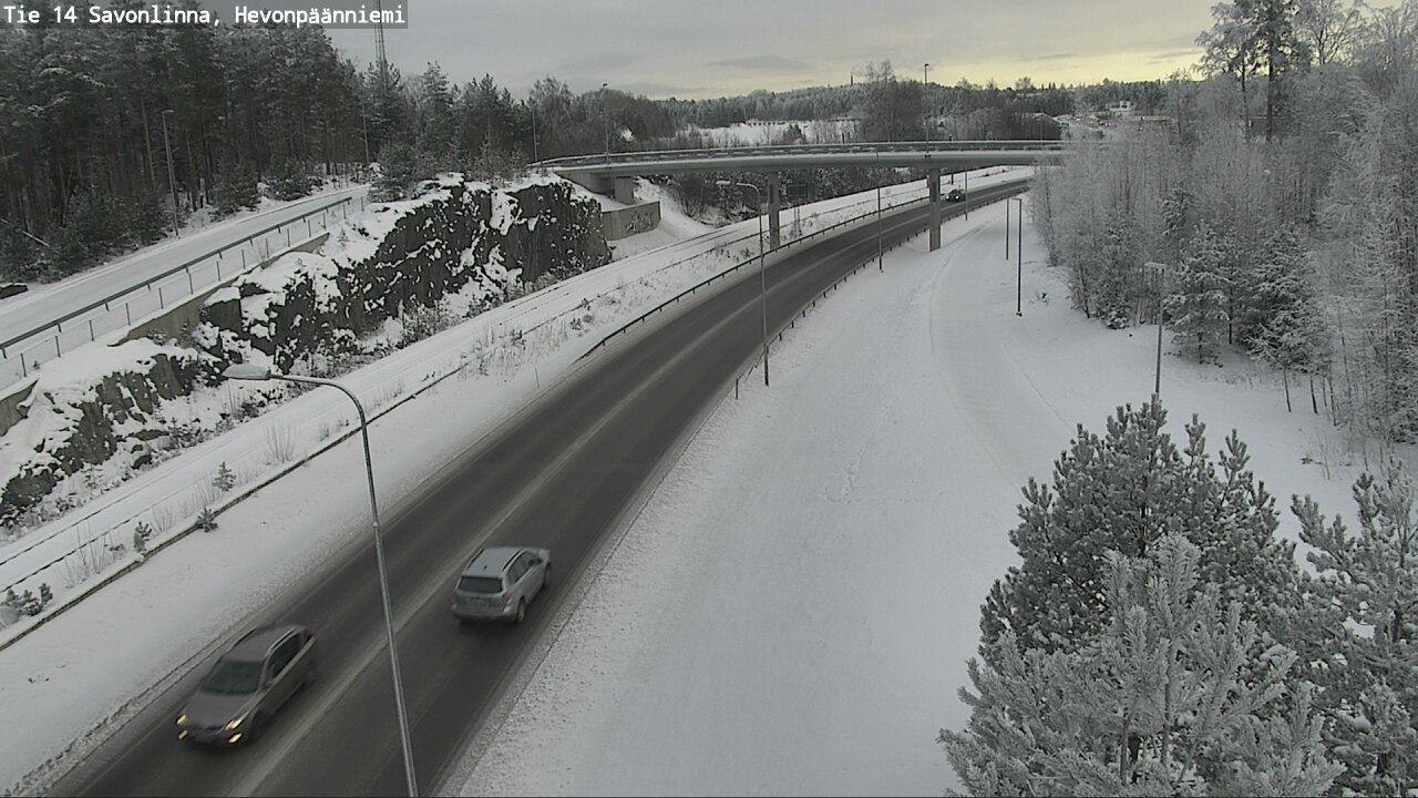Weather Camera Image Road 14 Savonlinna, Hevonpäänniem, Savonlinna, Etelä-Savo