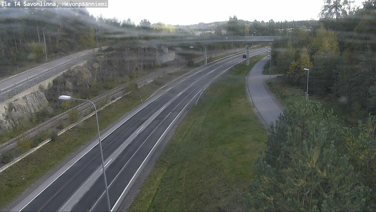 Weather Camera Image Road 14 Savonlinna, Hevonpäänniem, Savonlinna, Etelä-Savo
