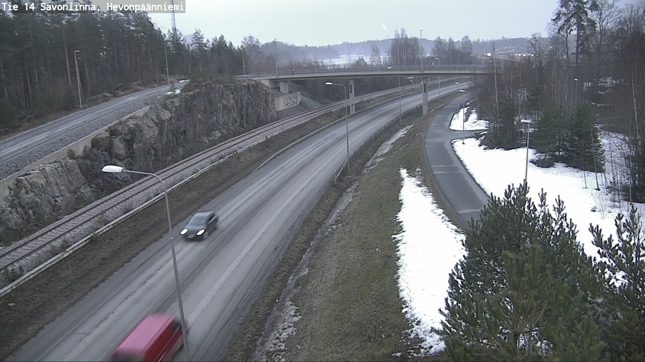 Weather Camera Image Road 14 Savonlinna, Hevonpäänniem, Savonlinna, Etelä-Savo