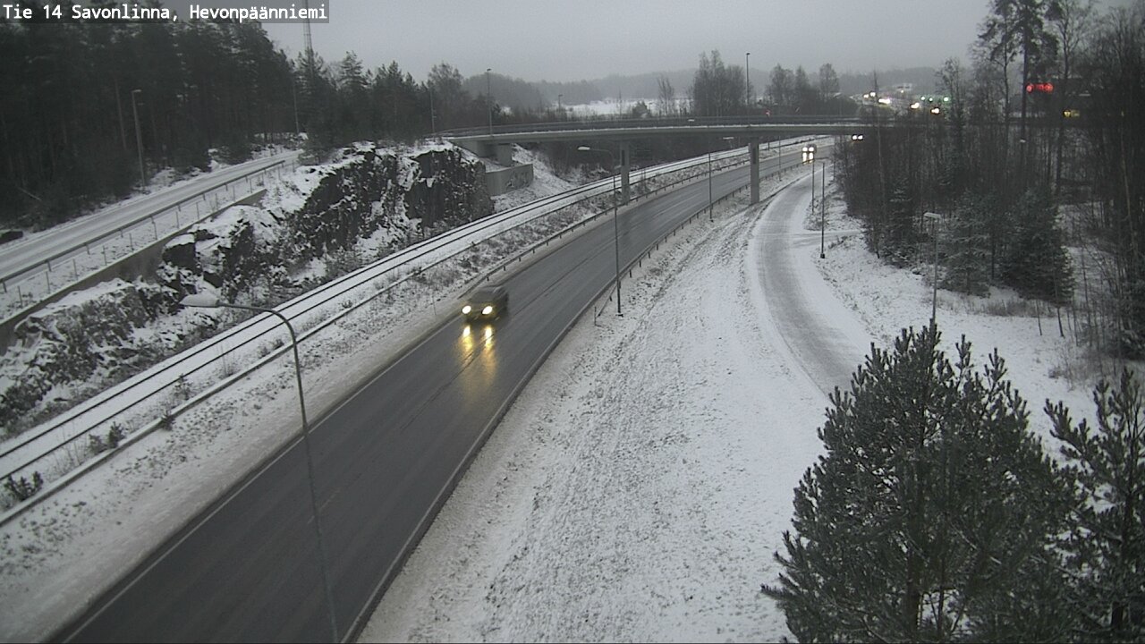 Weather Camera Image Väg 14 Nyslott, Hevonpäänniemi, Savonlinna, Etelä-Savo