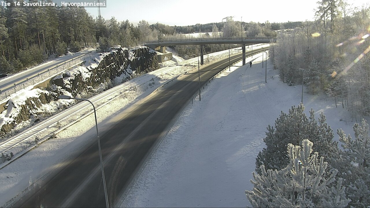 Weather Camera Image Road 14 Savonlinna, Hevonpäänniem, Savonlinna, Etelä-Savo