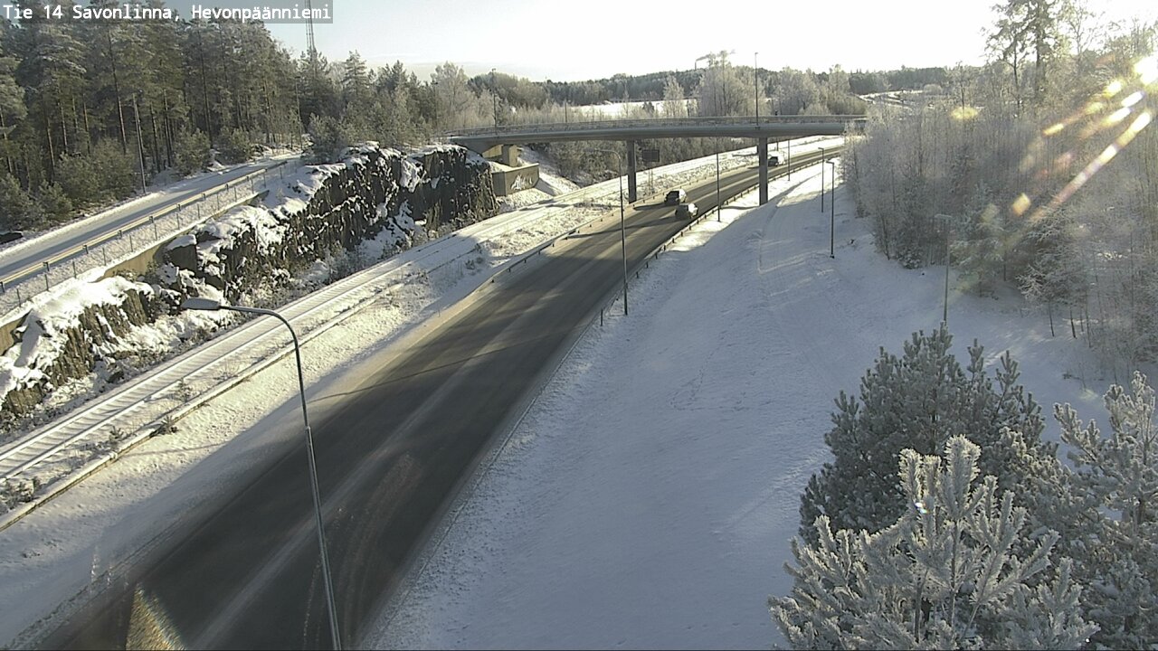 Weather Camera Image Road 14 Savonlinna, Hevonpäänniem, Savonlinna, Etelä-Savo