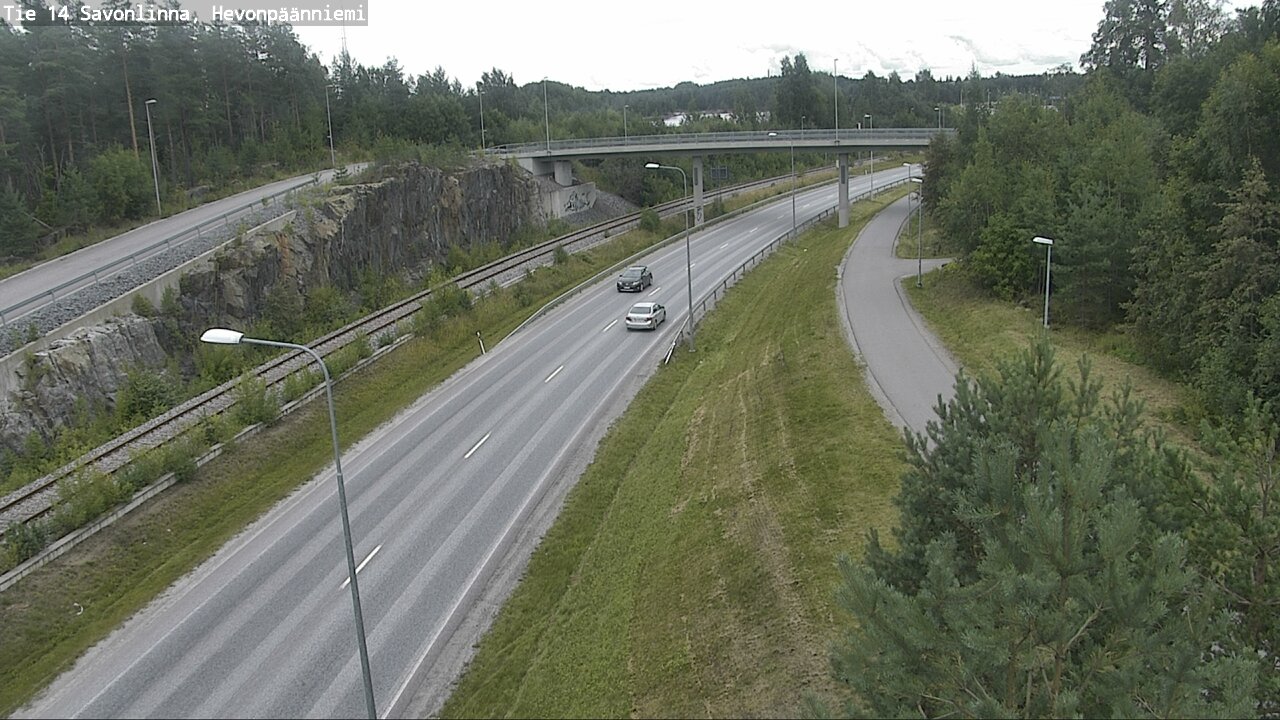 Weather Camera Image Road 14 Savonlinna, Hevonpäänniem, Savonlinna, Etelä-Savo
