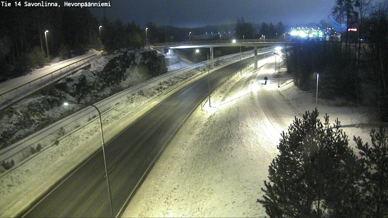 Weather Camera Image Väg 14 Nyslott, Hevonpäänniemi, Savonlinna, Etelä-Savo