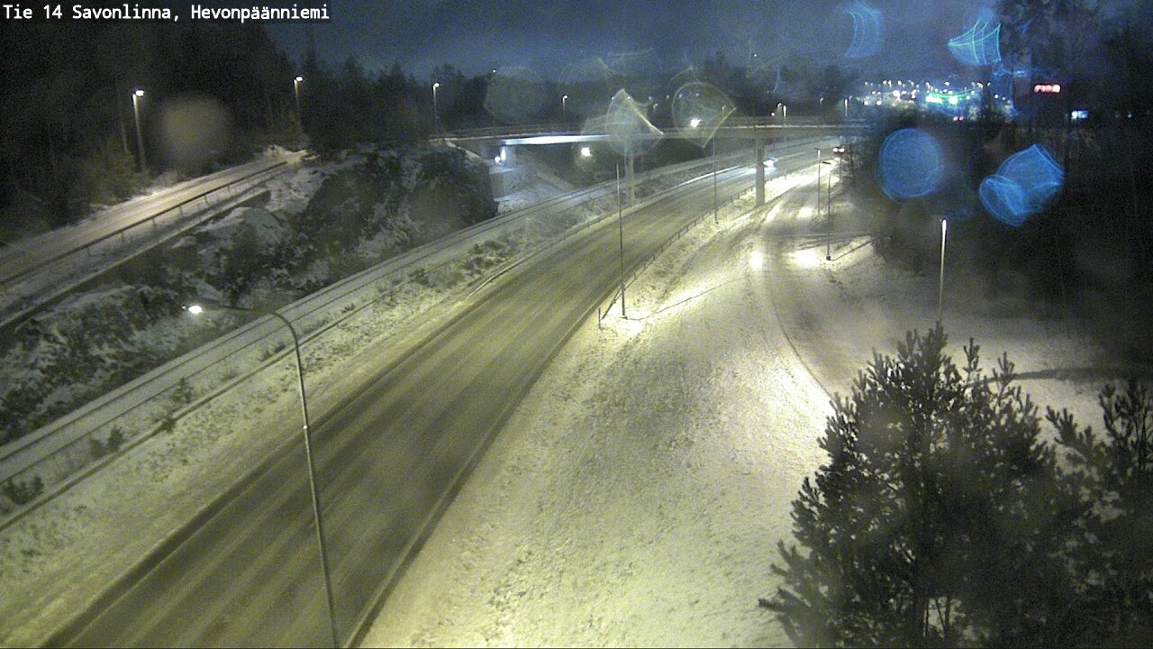 Weather Camera Image Väg 14 Nyslott, Hevonpäänniemi, Savonlinna, Etelä-Savo