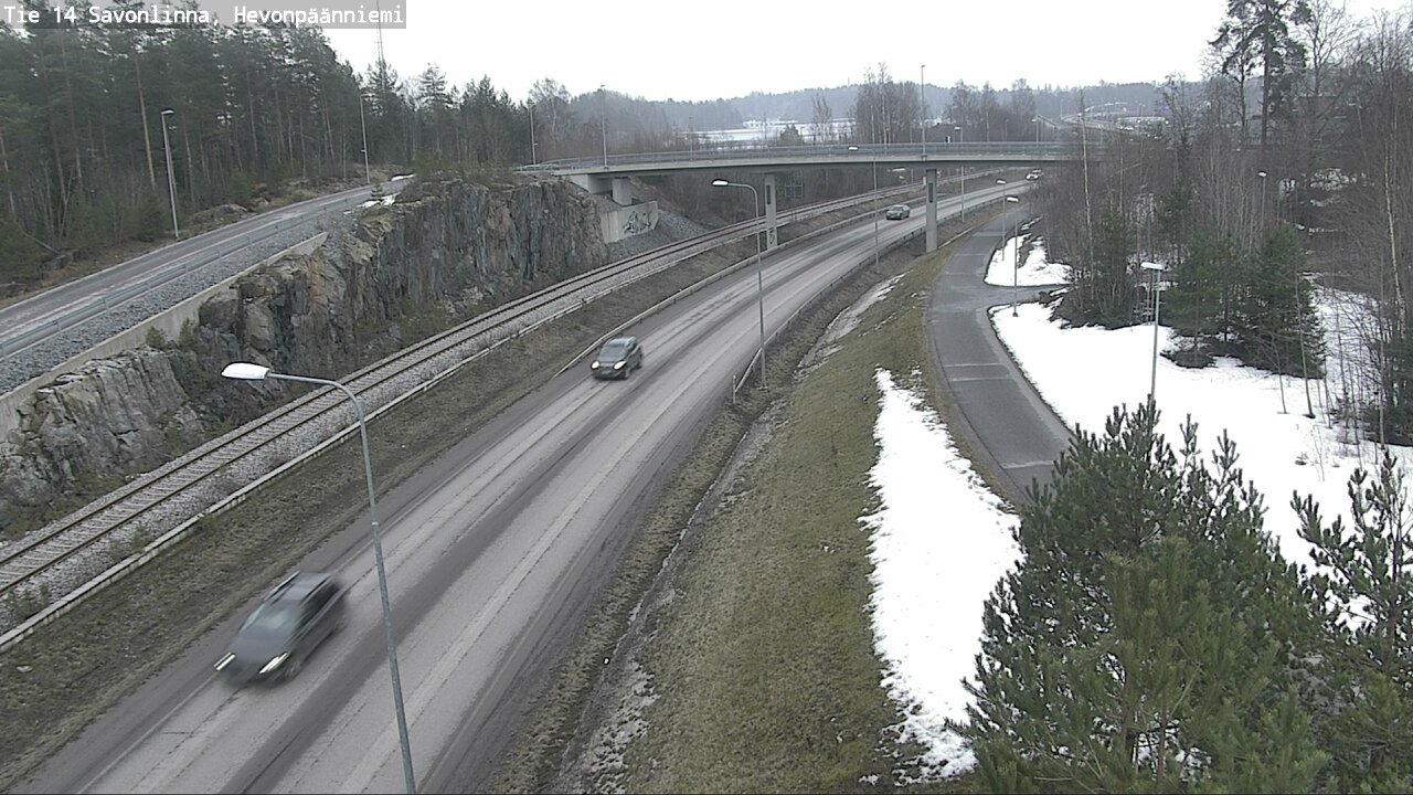 Weather Camera Image Road 14 Savonlinna, Hevonpäänniem, Savonlinna, Etelä-Savo