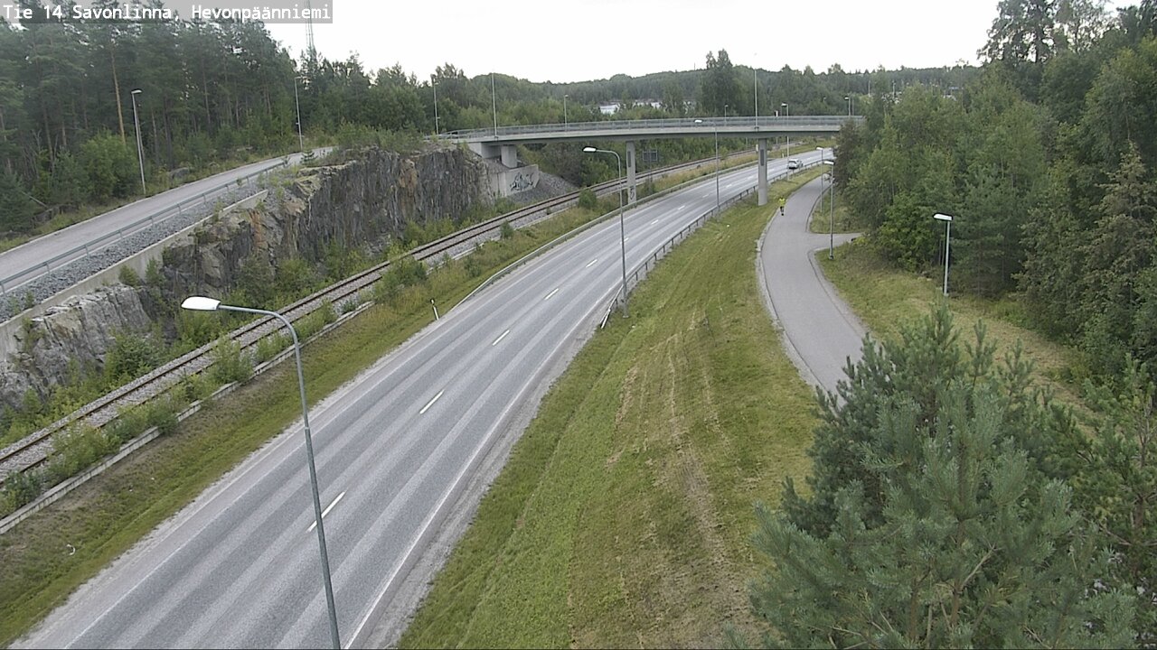 Weather Camera Image Road 14 Savonlinna, Hevonpäänniem, Savonlinna, Etelä-Savo