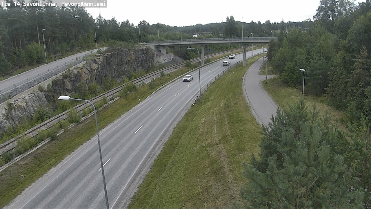 Weather Camera Image Road 14 Savonlinna, Hevonpäänniem, Savonlinna, Etelä-Savo