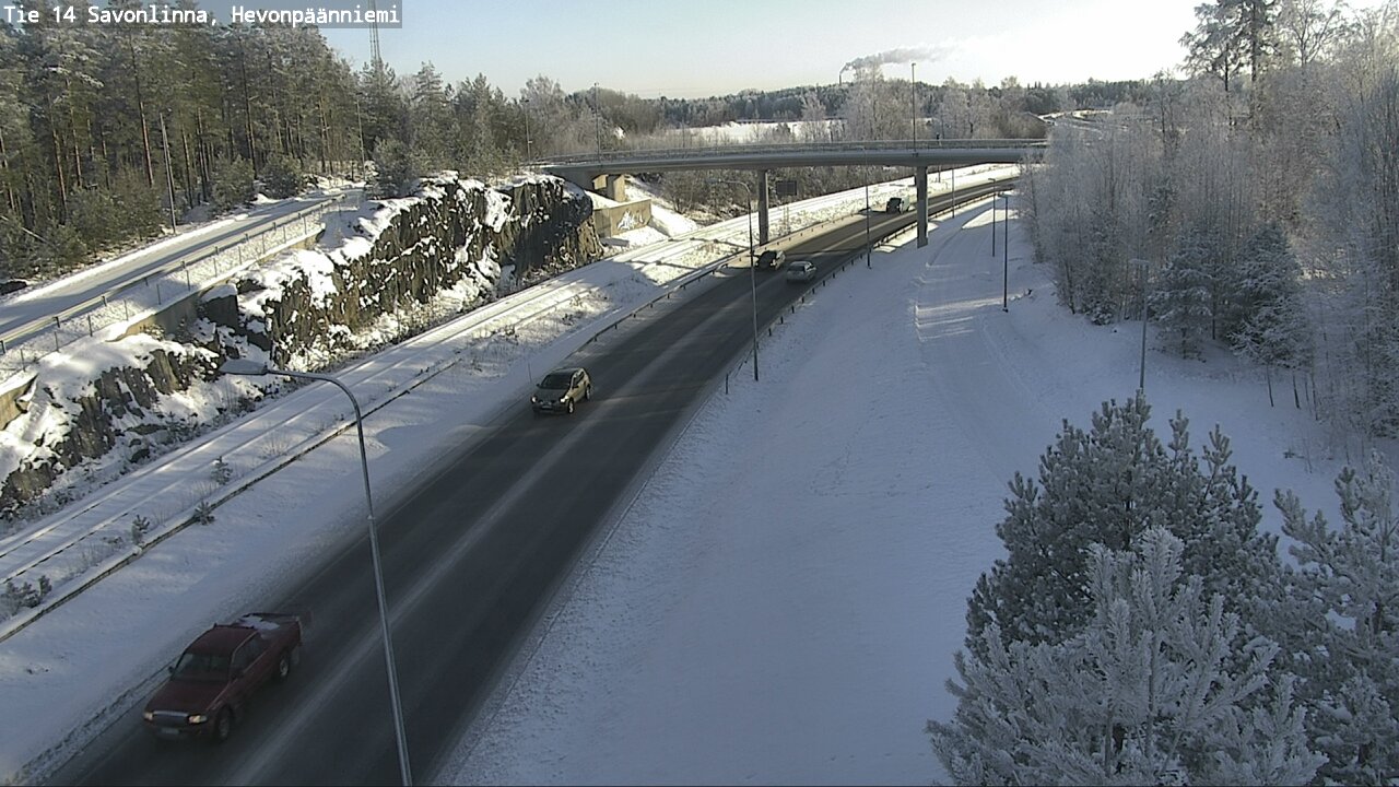 Weather Camera Image Road 14 Savonlinna, Hevonpäänniem, Savonlinna, Etelä-Savo