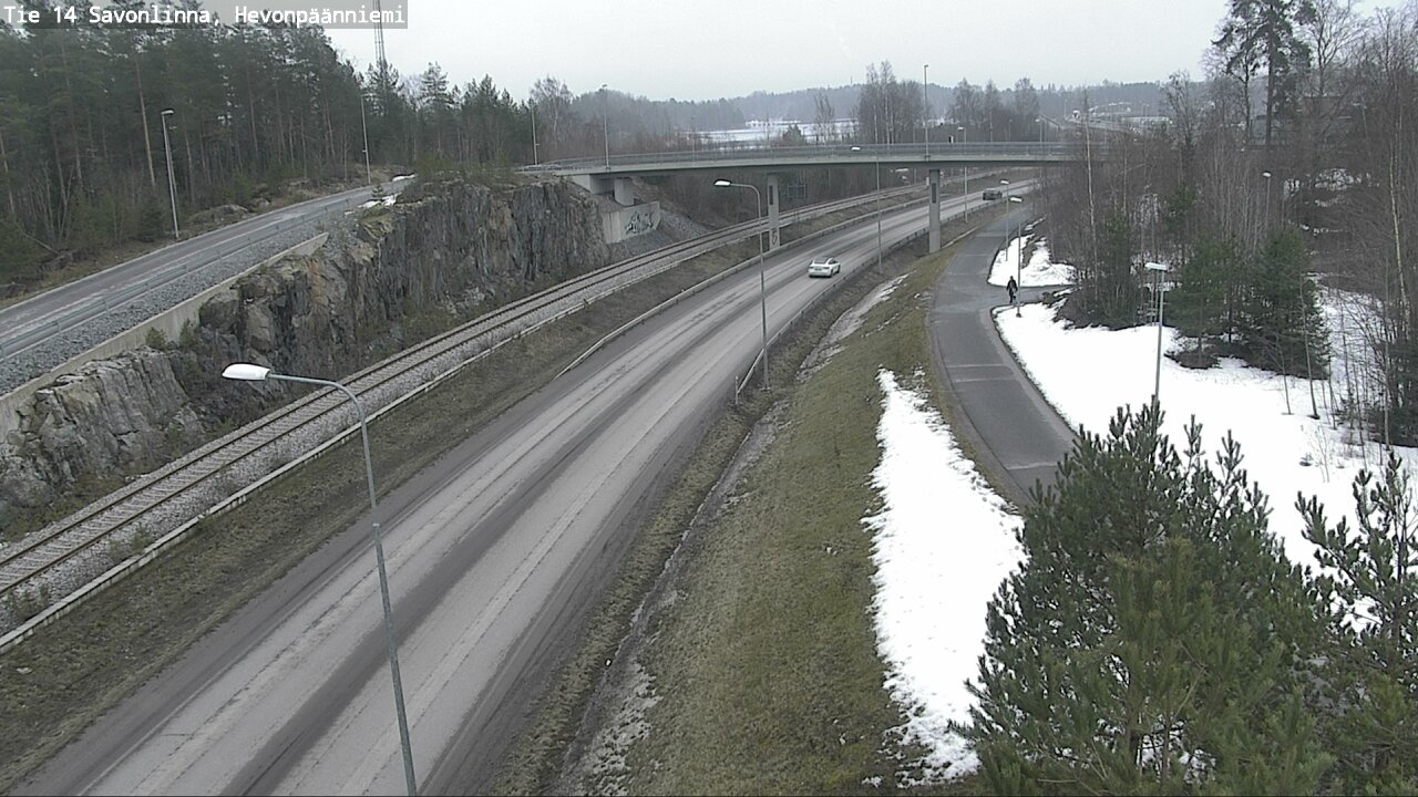 Weather Camera Image Road 14 Savonlinna, Hevonpäänniem, Savonlinna, Etelä-Savo