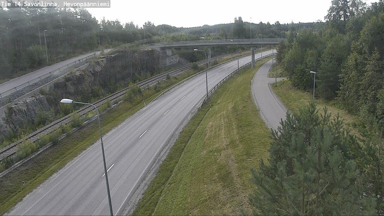 Weather Camera Image Road 14 Savonlinna, Hevonpäänniem, Savonlinna, Etelä-Savo