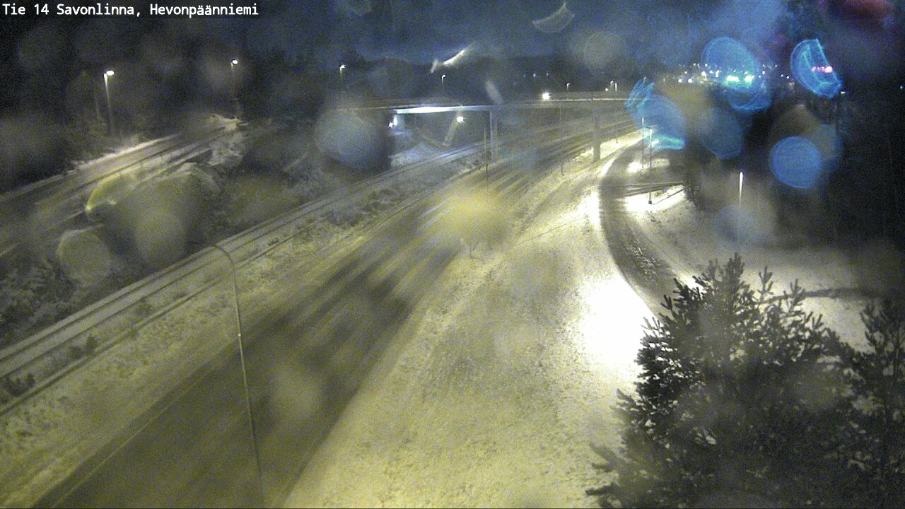 Weather Camera Image Väg 14 Nyslott, Hevonpäänniemi, Savonlinna, Etelä-Savo