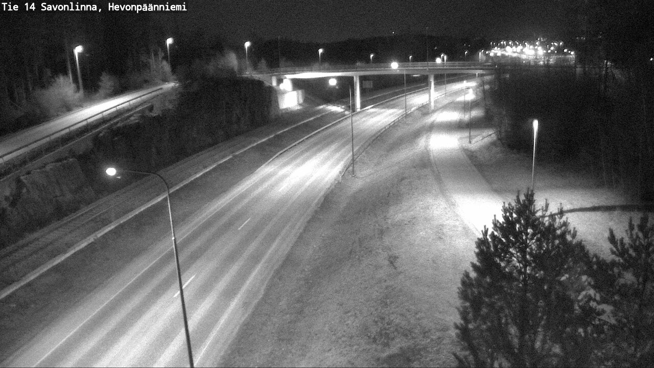 Weather Camera Image Road 14 Savonlinna, Hevonpäänniem, Savonlinna, Etelä-Savo