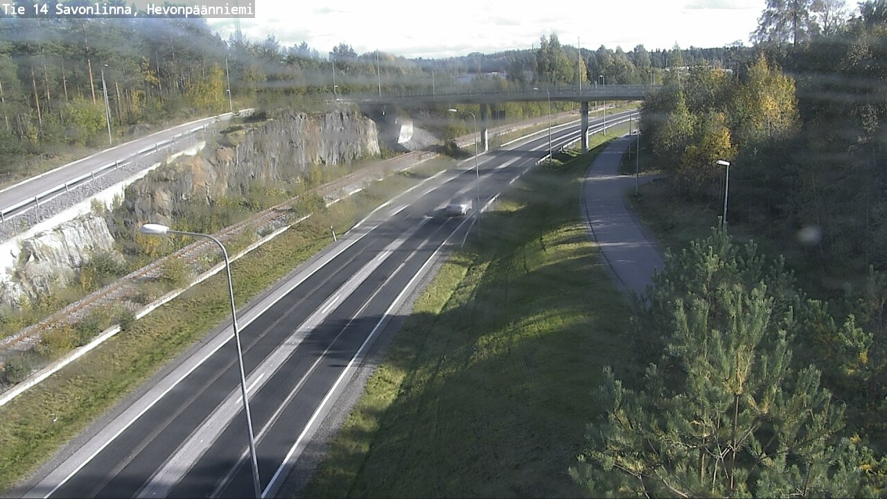 Weather Camera Image Road 14 Savonlinna, Hevonpäänniem, Savonlinna, Etelä-Savo