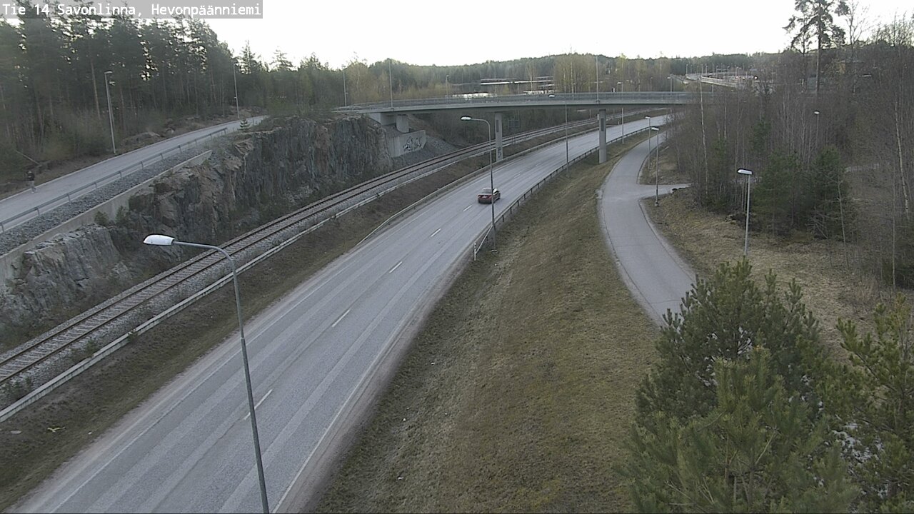 Weather Camera Image Road 14 Savonlinna, Hevonpäänniem, Savonlinna, Etelä-Savo