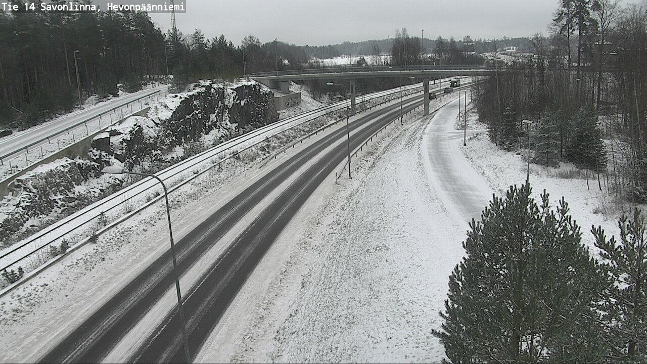 Weather Camera Image Väg 14 Nyslott, Hevonpäänniemi, Savonlinna, Etelä-Savo