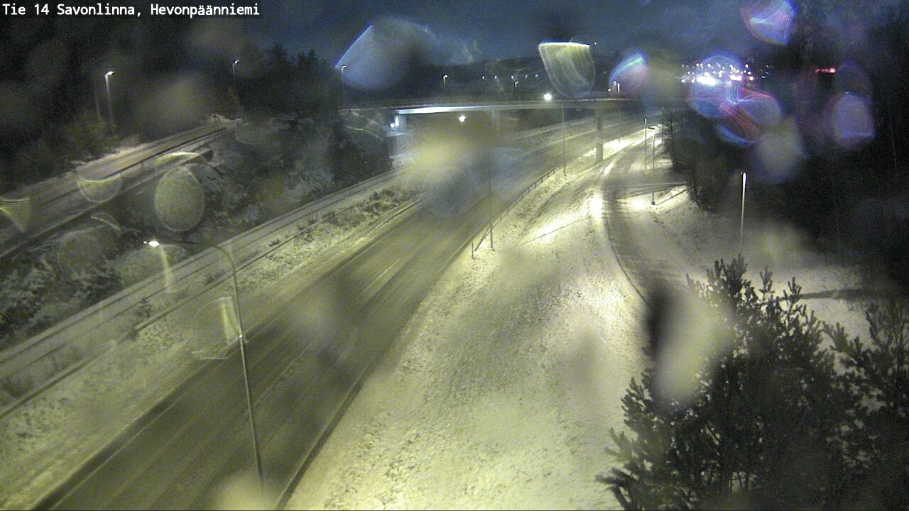 Weather Camera Image Väg 14 Nyslott, Hevonpäänniemi, Savonlinna, Etelä-Savo