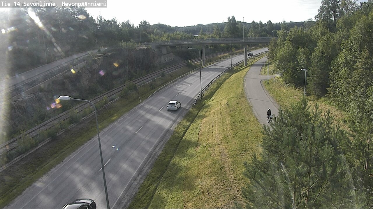 Weather Camera Image Road 14 Savonlinna, Hevonpäänniem, Savonlinna, Etelä-Savo