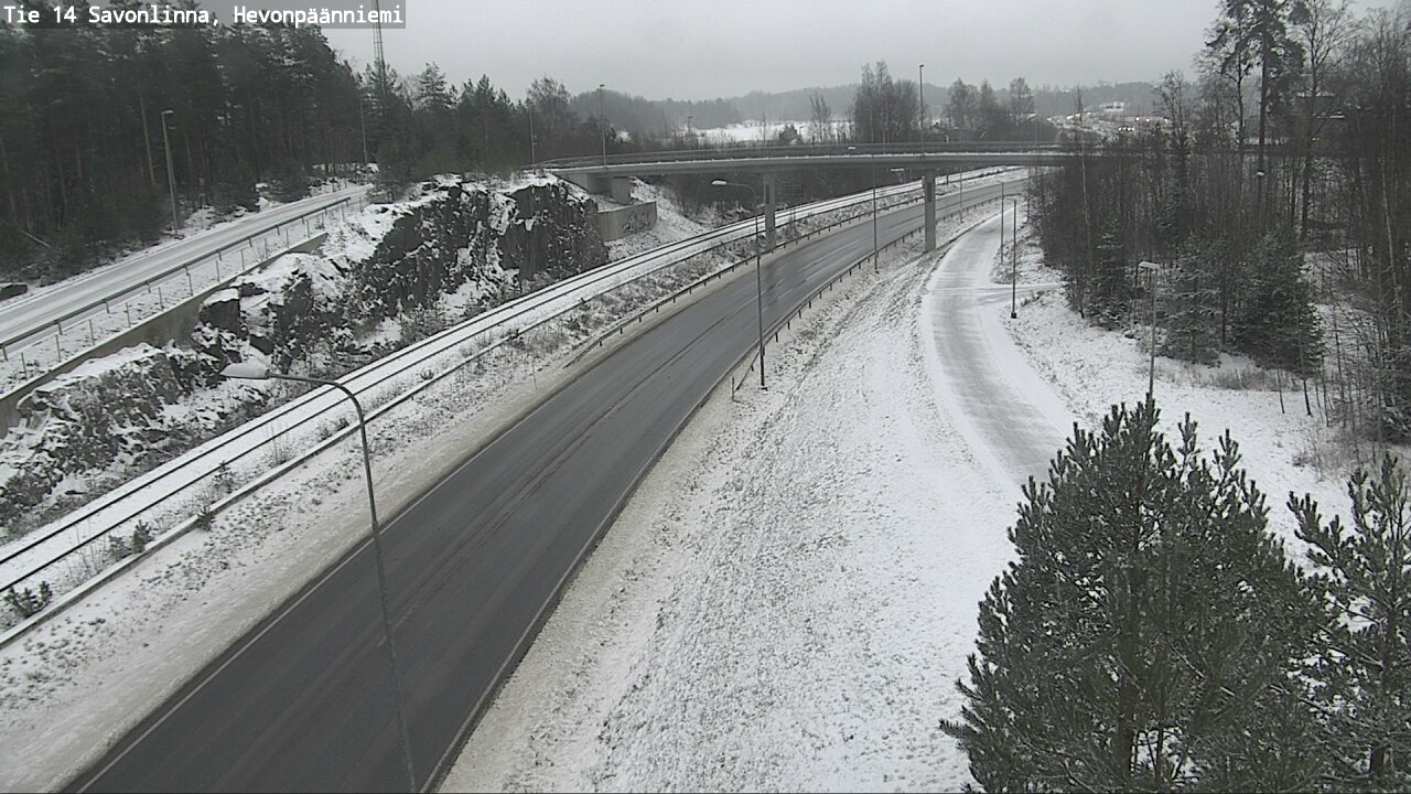 Weather Camera Image Väg 14 Nyslott, Hevonpäänniemi, Savonlinna, Etelä-Savo