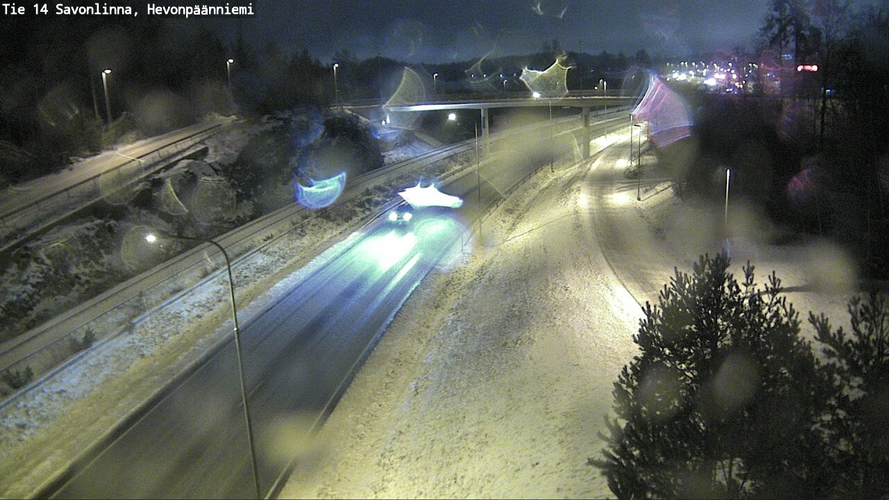 Weather Camera Image Väg 14 Nyslott, Hevonpäänniemi, Savonlinna, Etelä-Savo