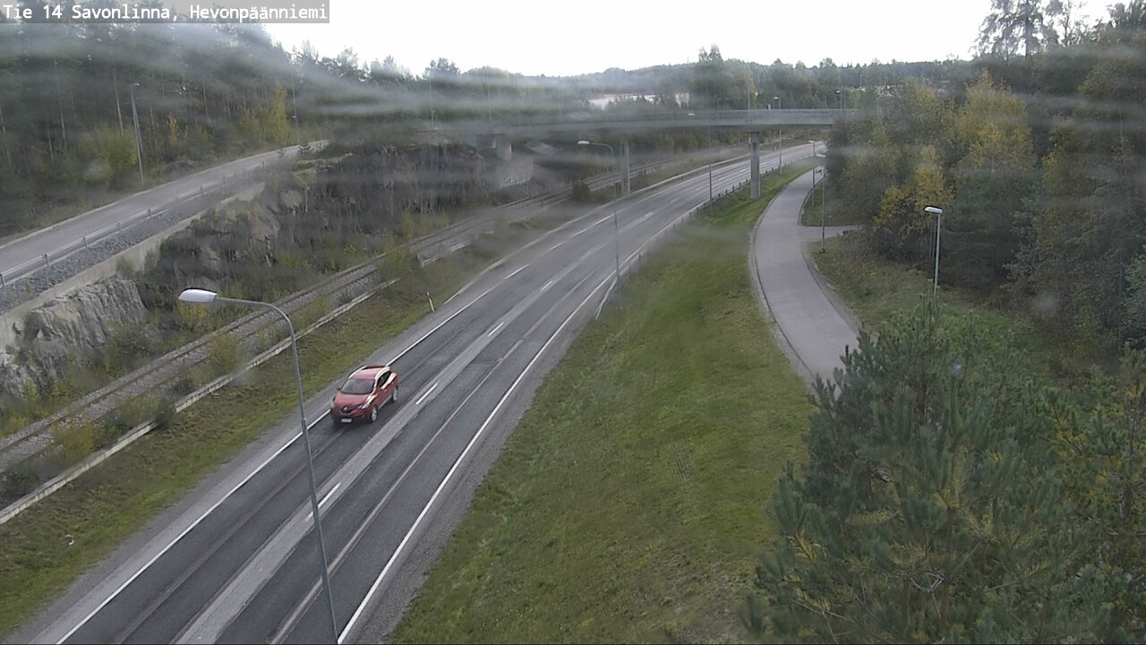 Weather Camera Image Road 14 Savonlinna, Hevonpäänniem, Savonlinna, Etelä-Savo