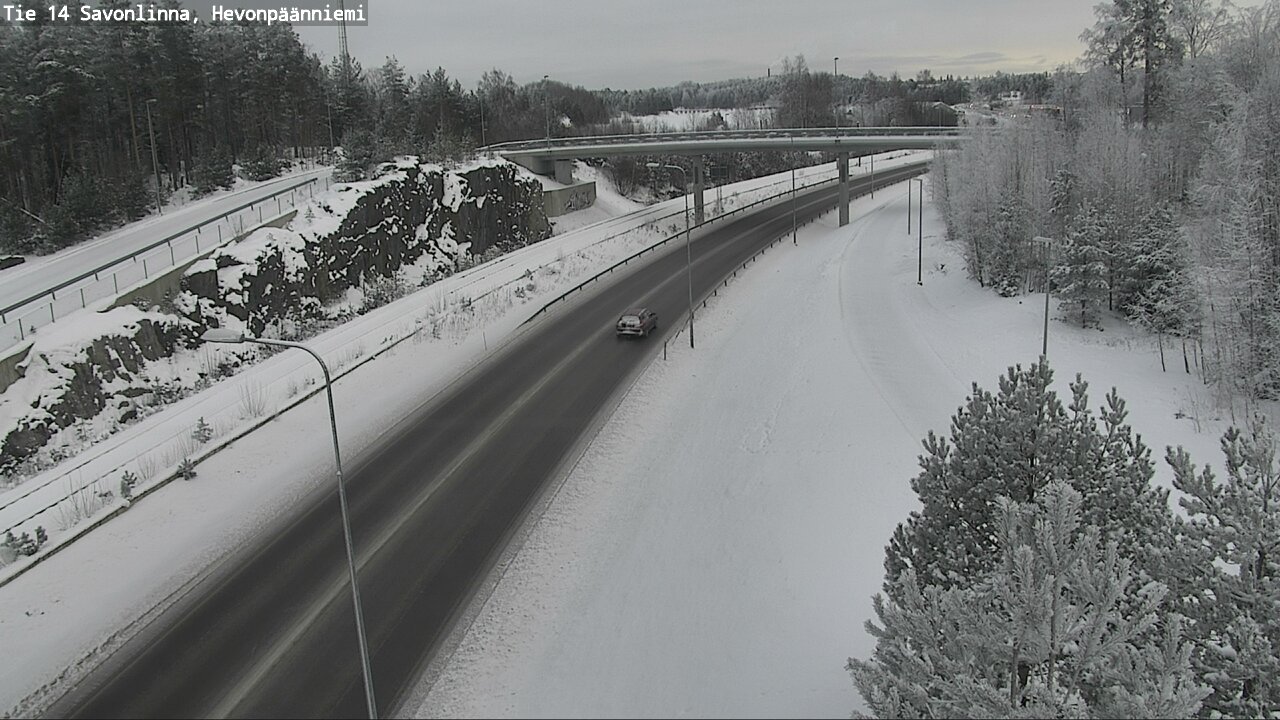 Weather Camera Image Road 14 Savonlinna, Hevonpäänniem, Savonlinna, Etelä-Savo