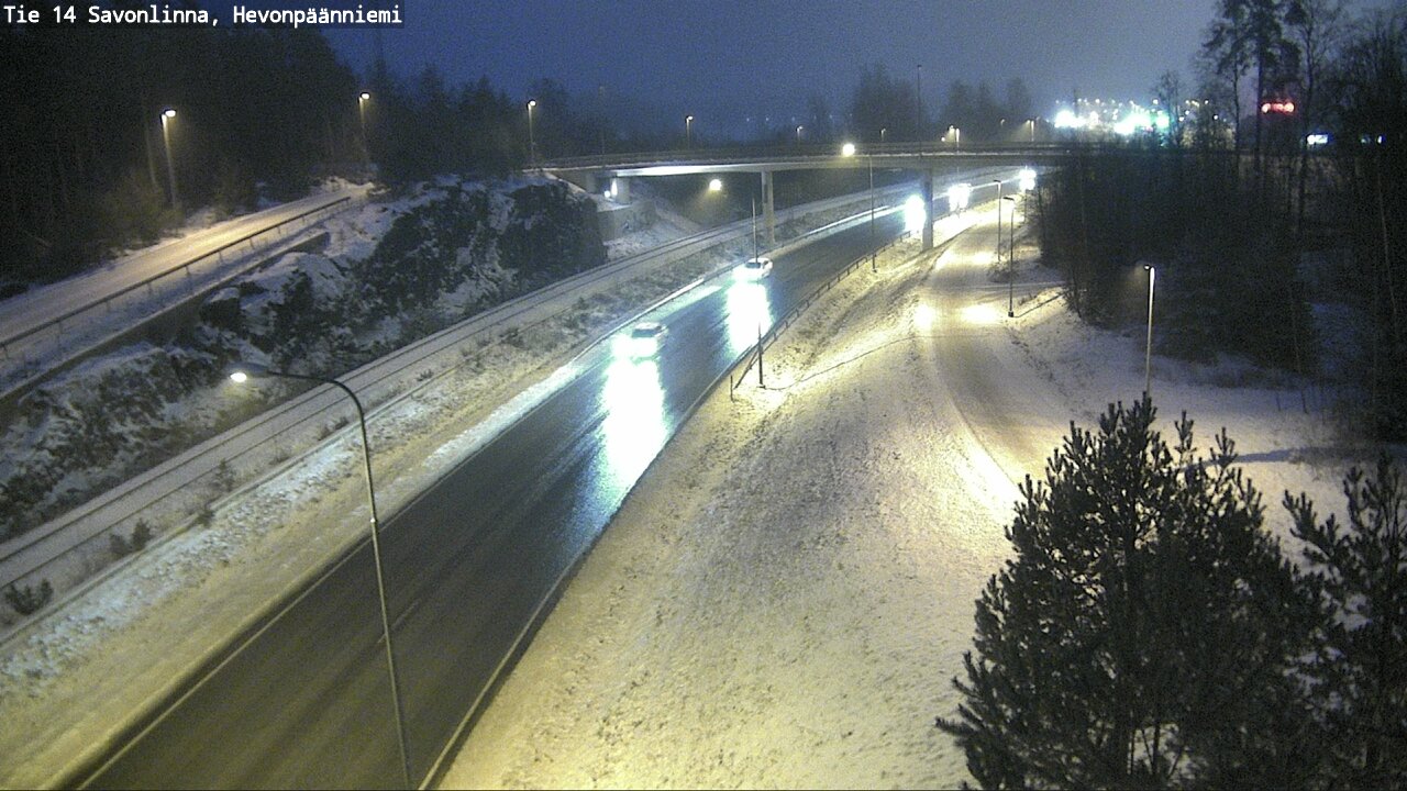 Weather Camera Image Väg 14 Nyslott, Hevonpäänniemi, Savonlinna, Etelä-Savo