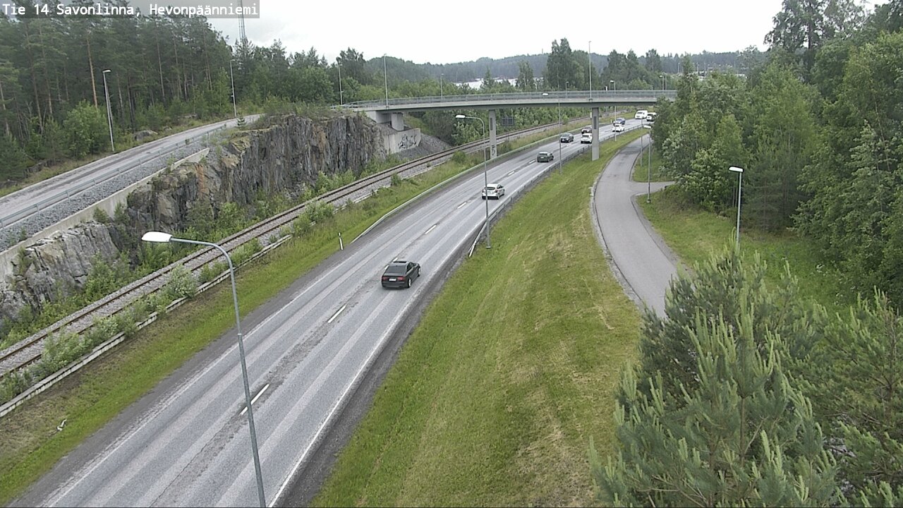 Weather Camera Image Väg 14 Nyslott, Hevonpäänniemi, Savonlinna, Etelä-Savo