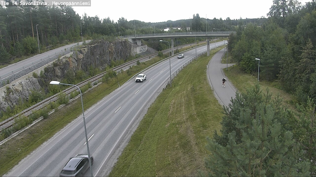 Weather Camera Image Road 14 Savonlinna, Hevonpäänniem, Savonlinna, Etelä-Savo