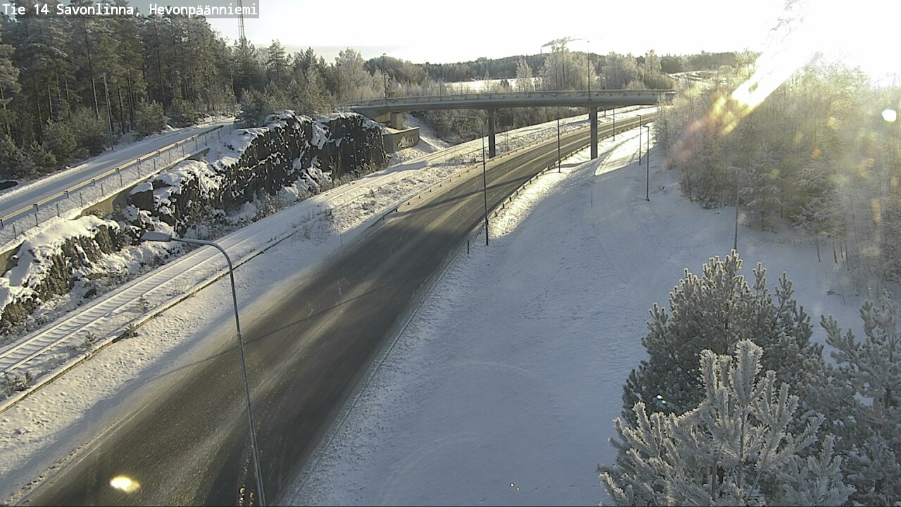 Weather Camera Image Road 14 Savonlinna, Hevonpäänniem, Savonlinna, Etelä-Savo