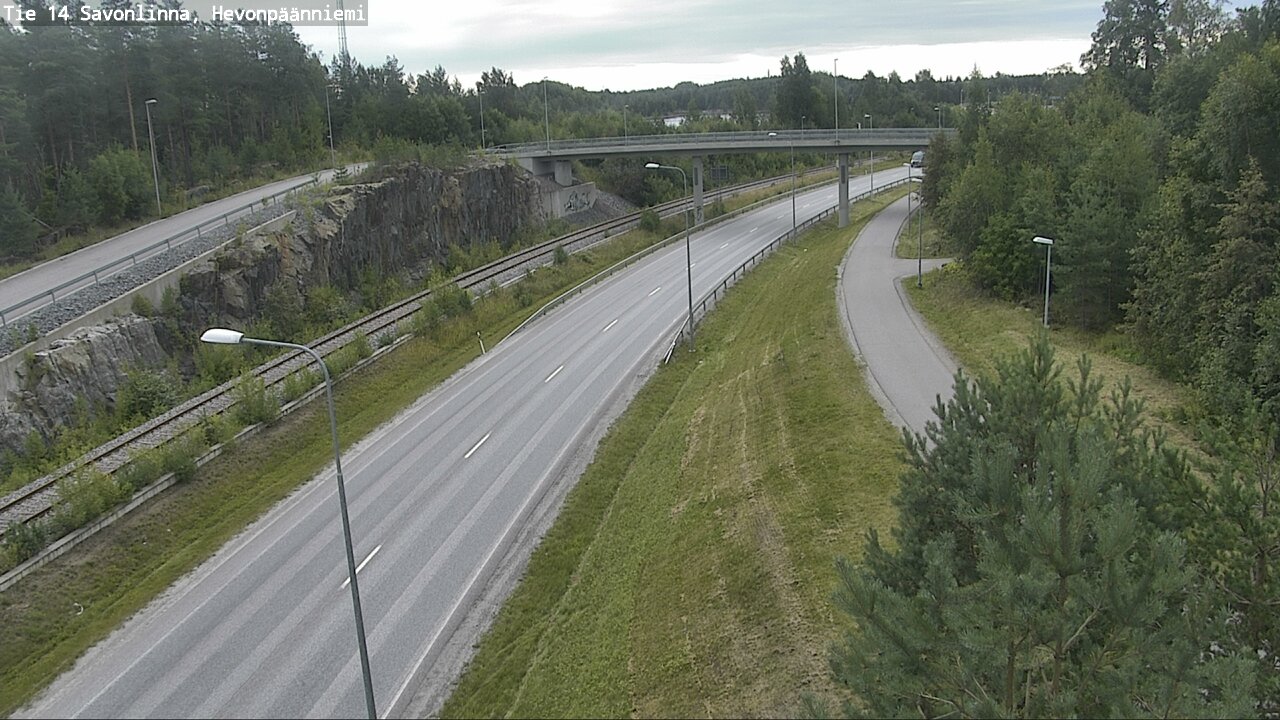 Weather Camera Image Road 14 Savonlinna, Hevonpäänniem, Savonlinna, Etelä-Savo