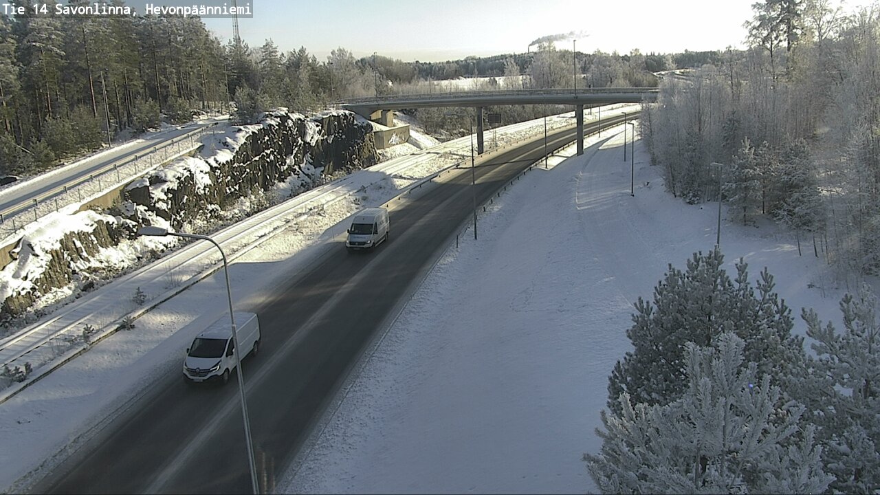 Weather Camera Image Road 14 Savonlinna, Hevonpäänniem, Savonlinna, Etelä-Savo