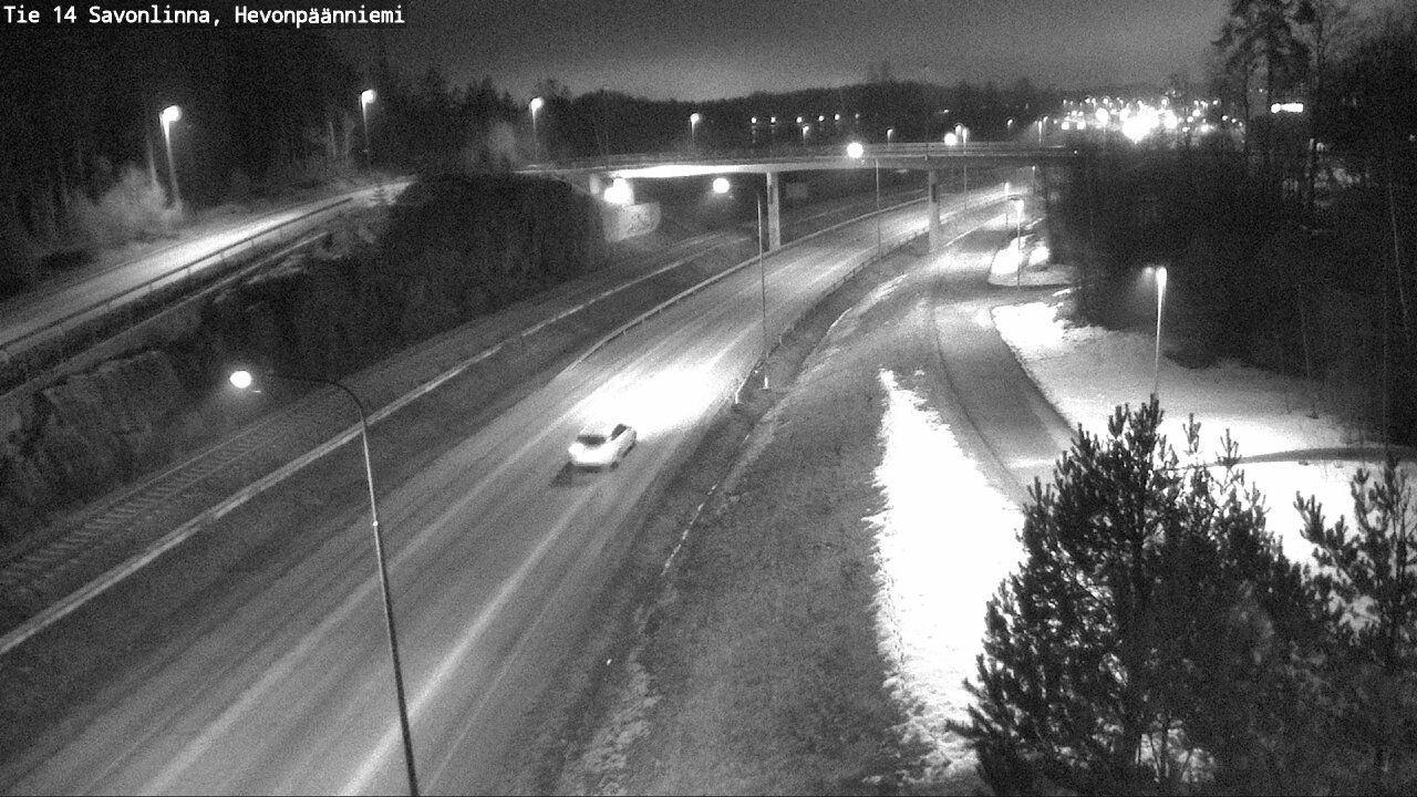 Weather Camera Image Road 14 Savonlinna, Hevonpäänniem, Savonlinna, Etelä-Savo