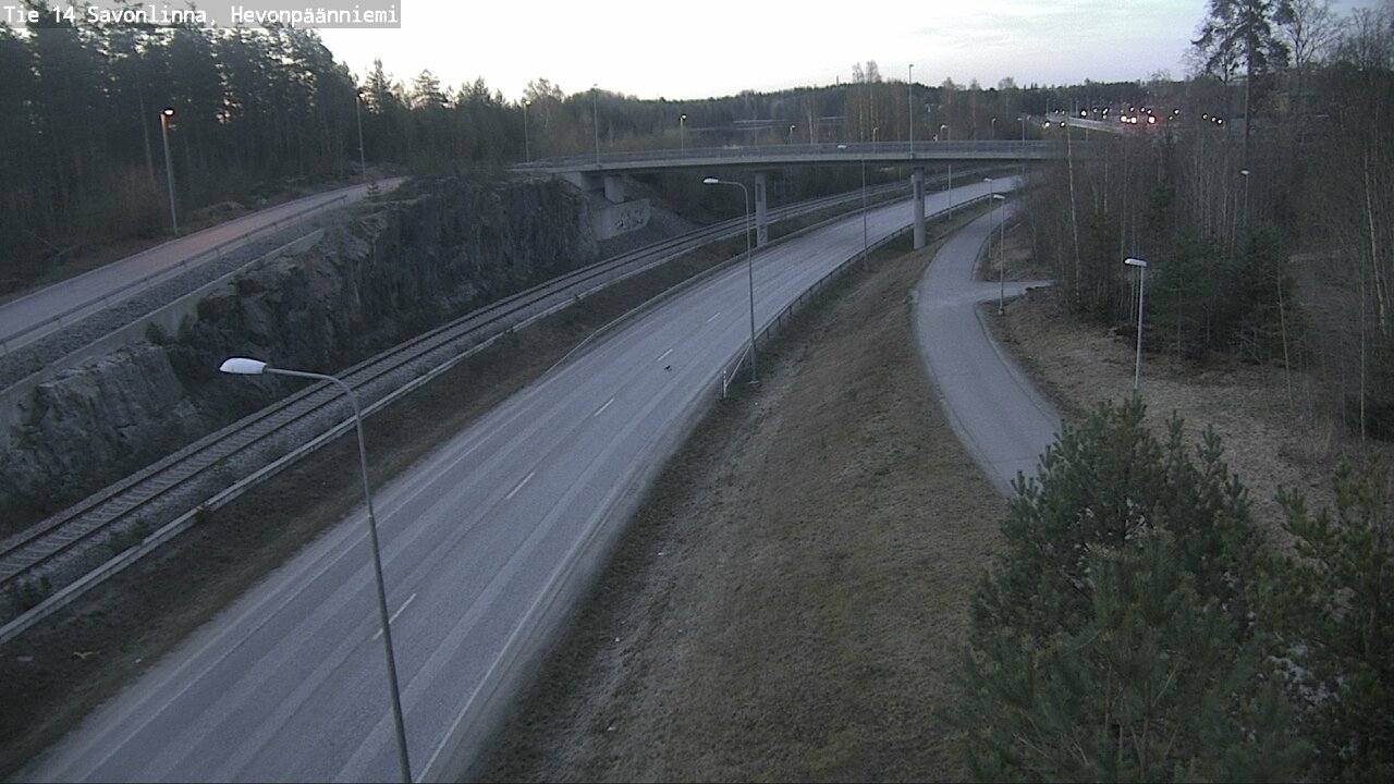 Weather Camera Image Road 14 Savonlinna, Hevonpäänniem, Savonlinna, Etelä-Savo