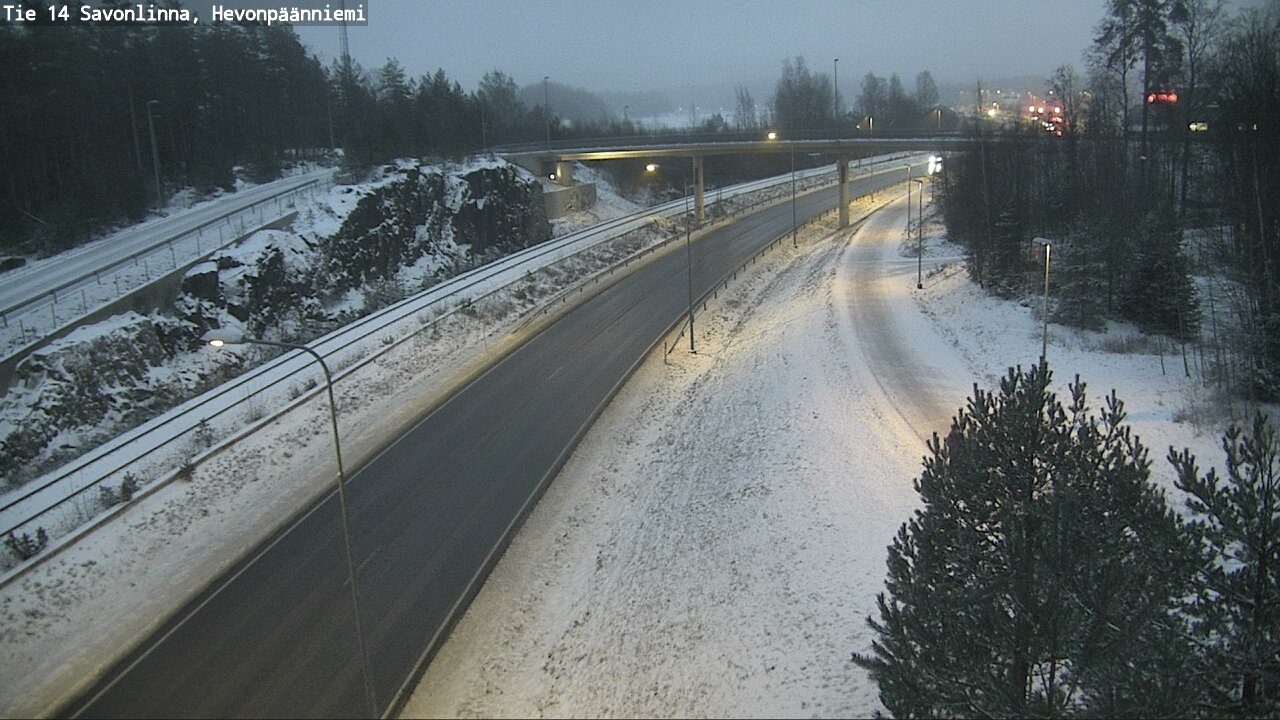 Weather Camera Image Väg 14 Nyslott, Hevonpäänniemi, Savonlinna, Etelä-Savo