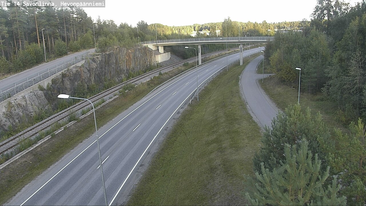 Weather Camera Image Road 14 Savonlinna, Hevonpäänniem, Savonlinna, Etelä-Savo