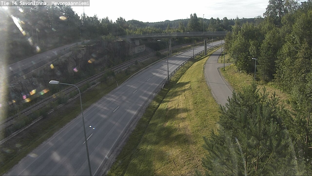 Weather Camera Image Road 14 Savonlinna, Hevonpäänniem, Savonlinna, Etelä-Savo