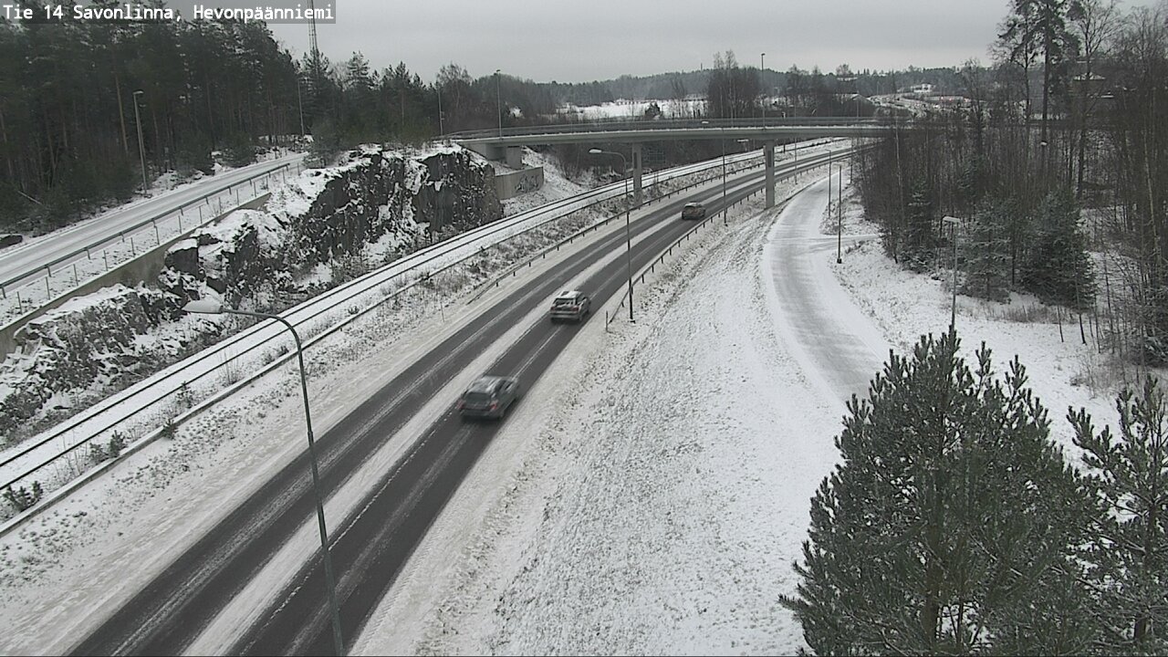 Weather Camera Image Väg 14 Nyslott, Hevonpäänniemi, Savonlinna, Etelä-Savo