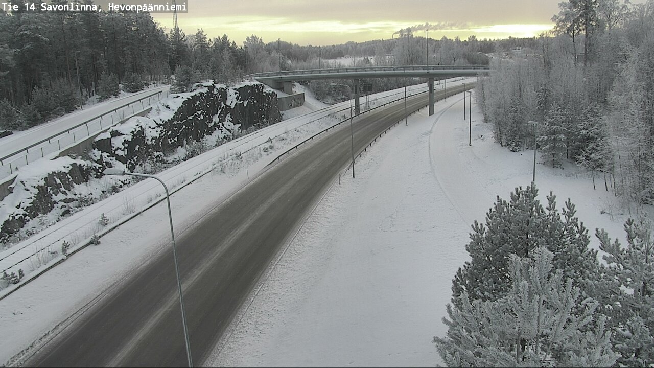 Weather Camera Image Road 14 Savonlinna, Hevonpäänniem, Savonlinna, Etelä-Savo