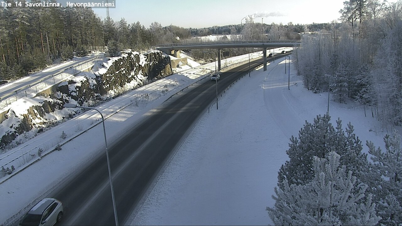 Weather Camera Image Road 14 Savonlinna, Hevonpäänniem, Savonlinna, Etelä-Savo