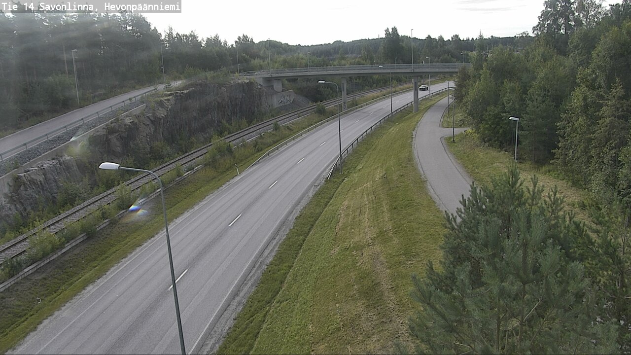 Weather Camera Image Road 14 Savonlinna, Hevonpäänniem, Savonlinna, Etelä-Savo