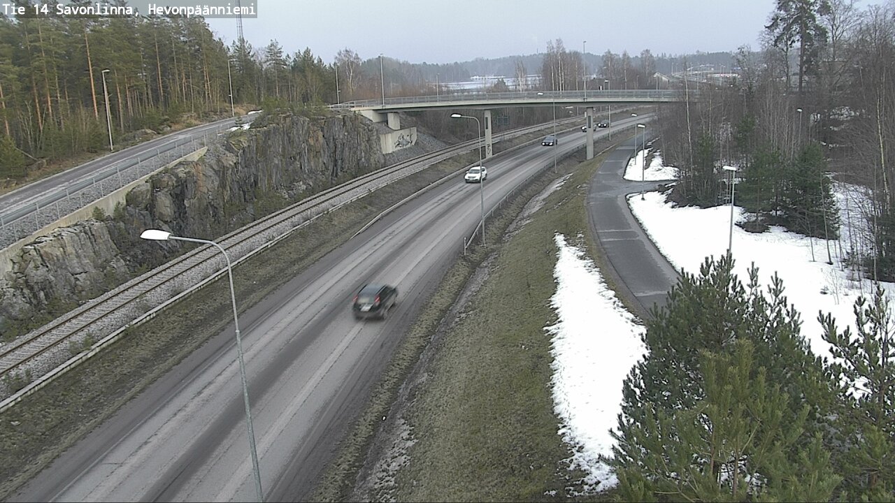 Weather Camera Image Road 14 Savonlinna, Hevonpäänniem, Savonlinna, Etelä-Savo