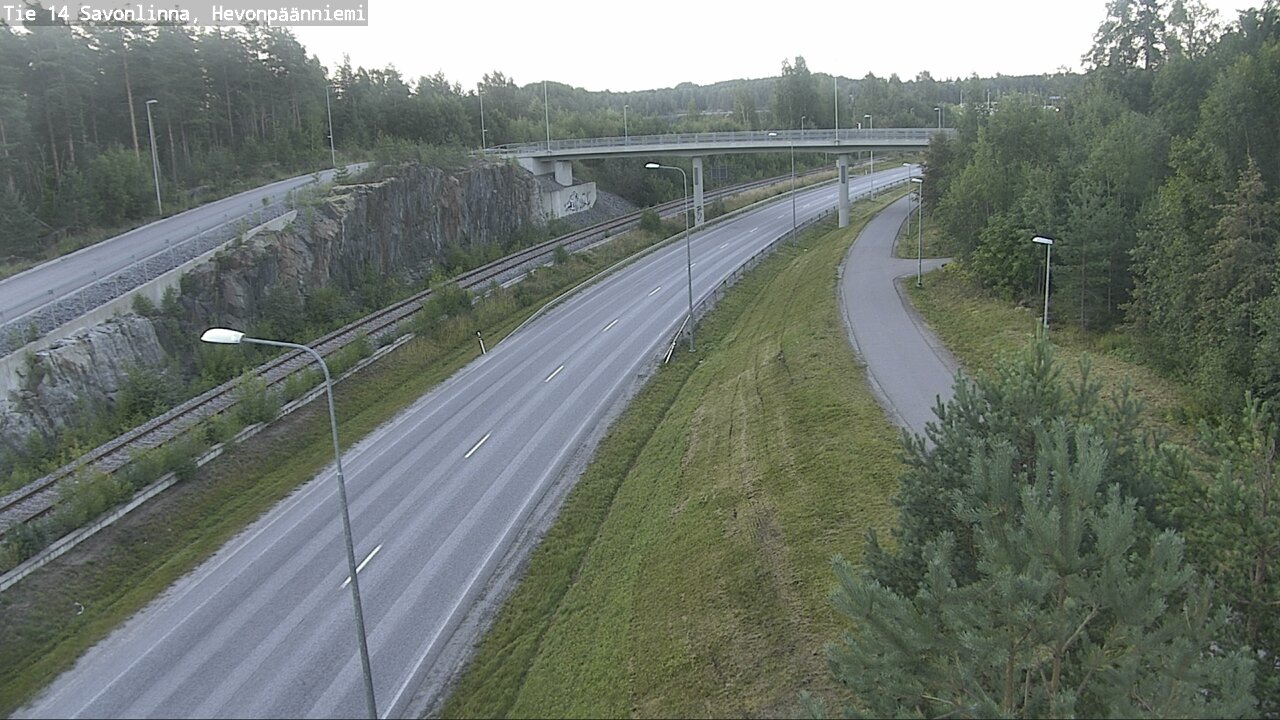 Weather Camera Image Road 14 Savonlinna, Hevonpäänniem, Savonlinna, Etelä-Savo