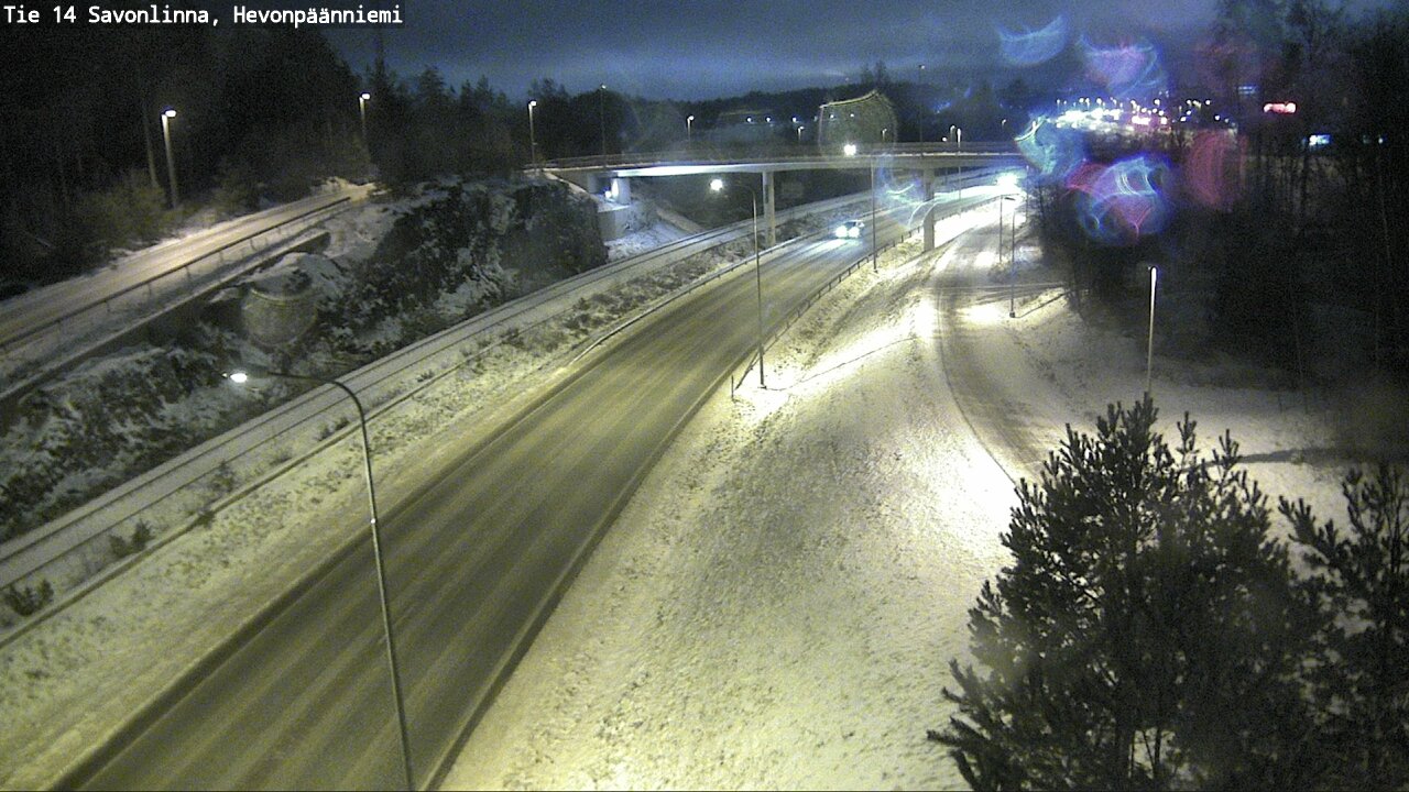 Weather Camera Image Väg 14 Nyslott, Hevonpäänniemi, Savonlinna, Etelä-Savo