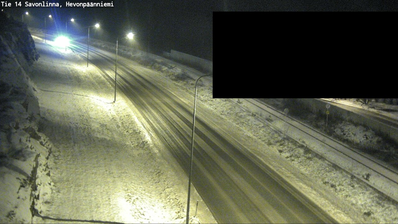 Weather Camera Image Road 14 Savonlinna, Hevonpäänniem, Savonlinna, Etelä-Savo