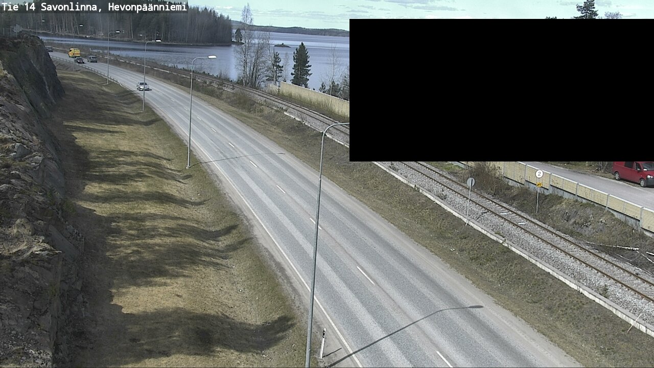 Weather Camera Image Väg 14 Nyslott, Hevonpäänniemi, Savonlinna, Etelä-Savo