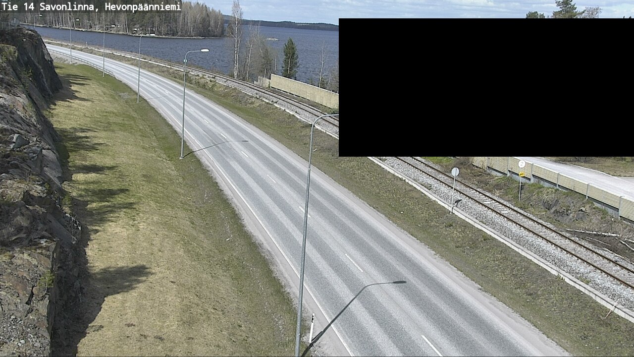 Weather Camera Image Väg 14 Nyslott, Hevonpäänniemi, Savonlinna, Etelä-Savo